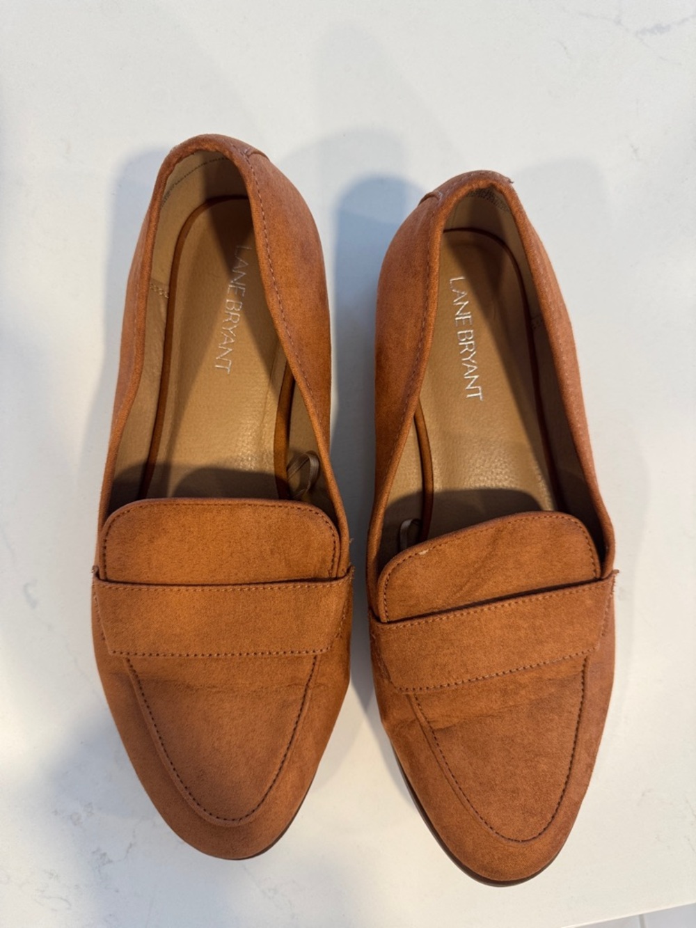 Lane Bryant Brown Suede Loafers